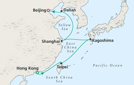 Cruises Around the World Map