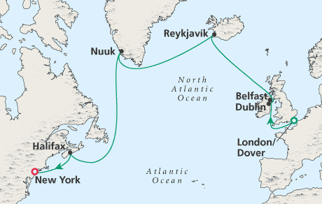 Cruises Around the World Map