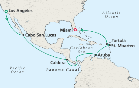 Cruises Around the World Map