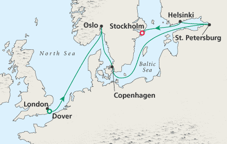 Cruises Around the World Map