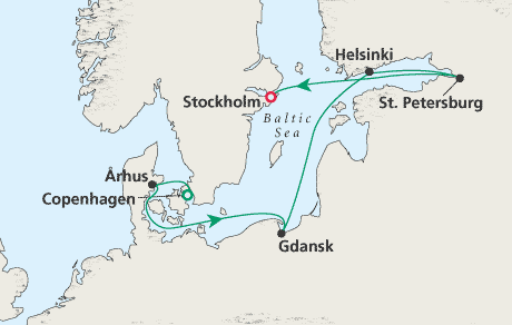 Cruises Around the World Map