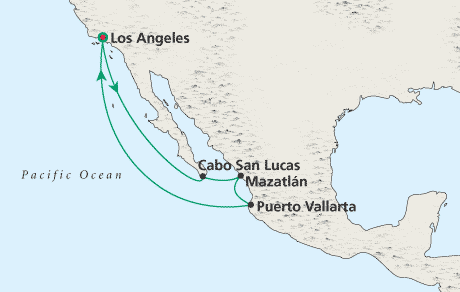 Cruises Around the World Map