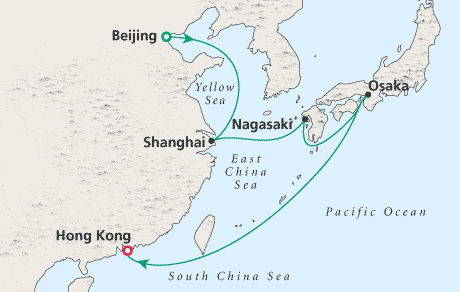 Cruises Around the World Map