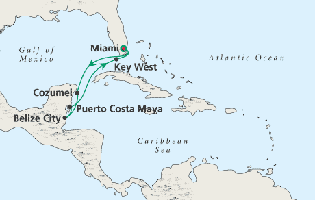 Cruises Around the World Map