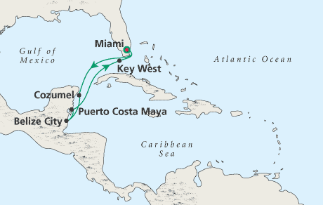 Cruises Around the World Map