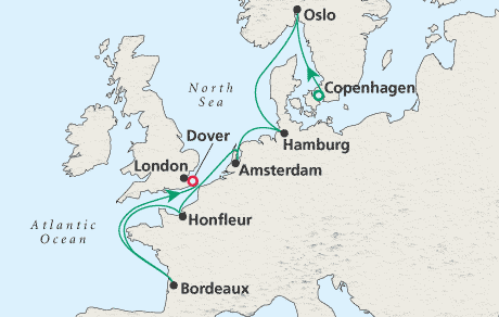 Cruises Around the World Map