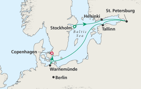 Cruises Around the World Map