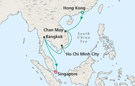 Cruises Around the World Map