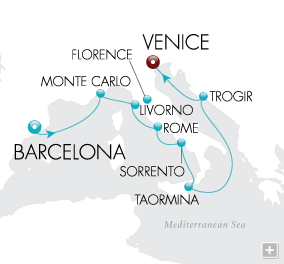 Cruises Around The World La Dolce Vita Map