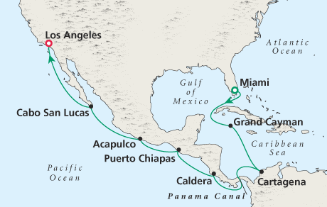 Cruises Around the World Map