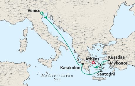 Cruises Around the World Map