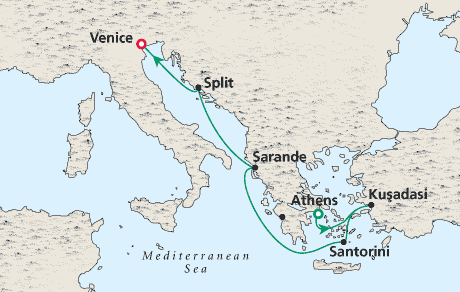 Cruises Around the World Map