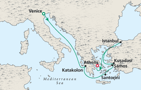 Cruises Around the World Map