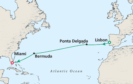 Cruises Around the World Map