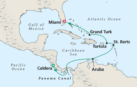 Cruises Around the World Map