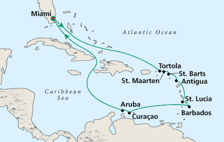 Cruises Around the World Map