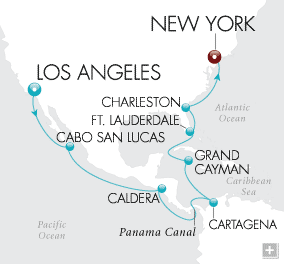 Cruises Around The World Trans-Canal Passage Cruises Around The World Crystal World Cruises Serenity 2028 Map
