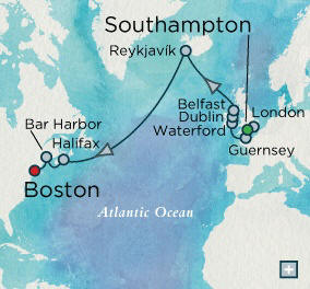 Cruises Around The World London (Southampton), England to Boston, MA - 14 Days Cruises Around The World Crystal World Cruises Serenity 2026