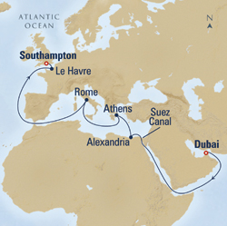 Cunard Queen Mary 2 March 11 26 2028 Cruise Itinerary luxury cruise information