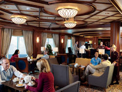 Cruises Around The World Cunard Cruise Queen Mary 2 qm 2 Cafe Carinthia