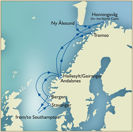 Cruises Around The World Map