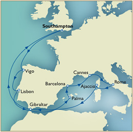Cruises Around The World Map