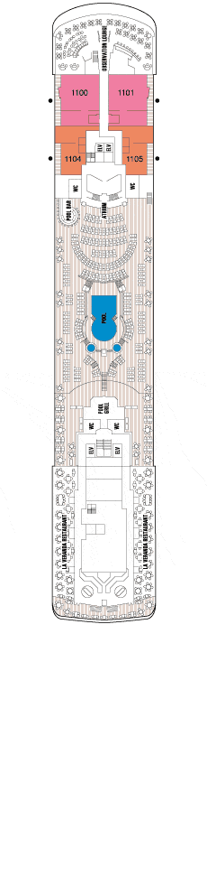 Cruises Around The World Deck ELEVEN