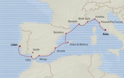 Cruises Around The World Oceania Marina May 1-11 2026 Cruises Lisbon, Portugal to Civitavecchia, Italy