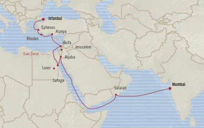 Cruises Around The World Oceania Nautica April 14 May 4 2026 Cruises Mumbai, India to Istanbul, Turkey