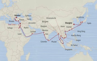 Cruises Around The World Oceania Nautica March 7 May 4 2026 Cruises Shanghai, China to Istanbul, Turkey