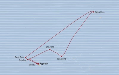 Cruises Around The World Oceania Sirena February 4-16 2026 Cruises Papeete, French Polynesia to Papeete, French Polynesia