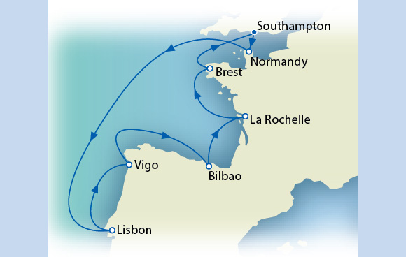 Cruises Around The World Map
