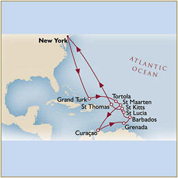 Cruises Around The World Map Cunard Queen Mary 2 Qm 2 2026 New York to New York
