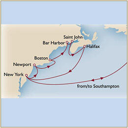 Cruises Around The World Map Cunard Queen Mary 2 Qm 2 2026 Southampton to Southampton