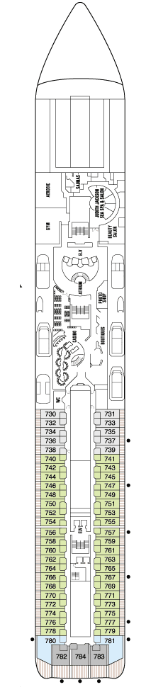 Cruises Around The World Deck SEVEN 
