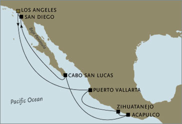 Cruises Around The World Seven Seas Mariner Los Angeles