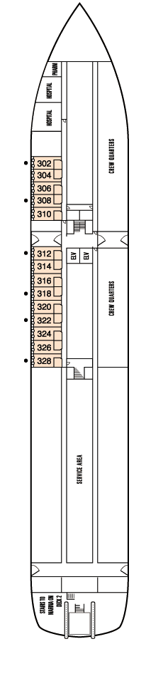 Cruises Around The World deck 3