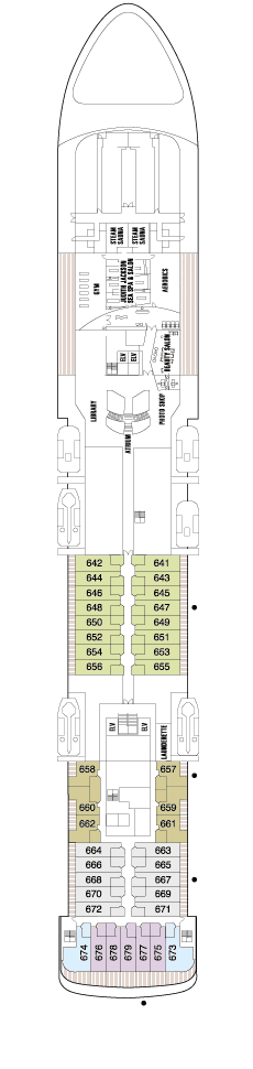 Cruises Around The World Deck SIX