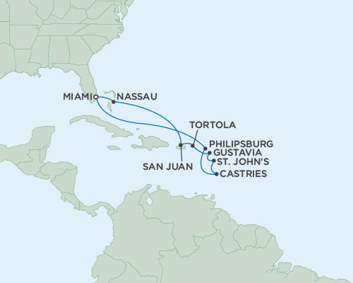 Cruises Around The World Regent Mariner 2028 November 4-15 2028 - 11 Days Miami, FL to Miami, FL