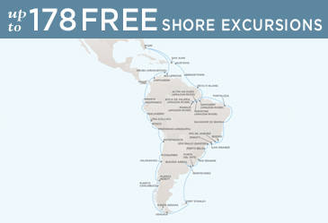 Cruises Around The World Regent Mariner Map BUENOS AIRES TO BUENOS AIRES