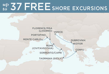 Cruises Around The World September 8-18 2029 - 10 Days Regent Seven Seas Mariner 2029 RSSC CRUISES