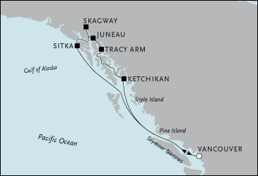 Cruises Around The World Vancouver to Vancouver