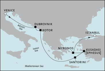 Cruises Around The World Venice to Istanbul