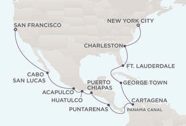 Cruises Around The World Route
