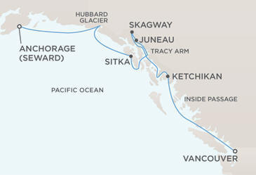 Cruises Around The World Map - Regent Seven Seas Navigator 2028 Cruises