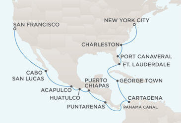 Cruises Around The World Map - Regent Seven Seas Navigator 2028 Cruises