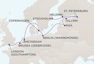 Cruises Around The World Route