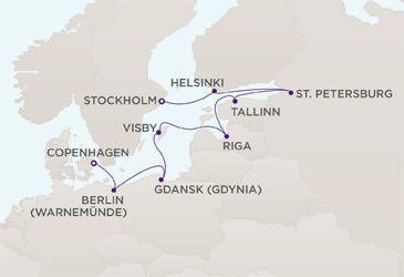 Cruises Around The World Route