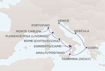 Cruises Around The World Route