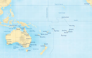 Cruises Around The World Seabourn Pursuit Cruise Map Detail Sydney, Australia to Fort Lauderdale, Florida, US February 13 April 10 2028 - 58 Days - Voyage 4612B